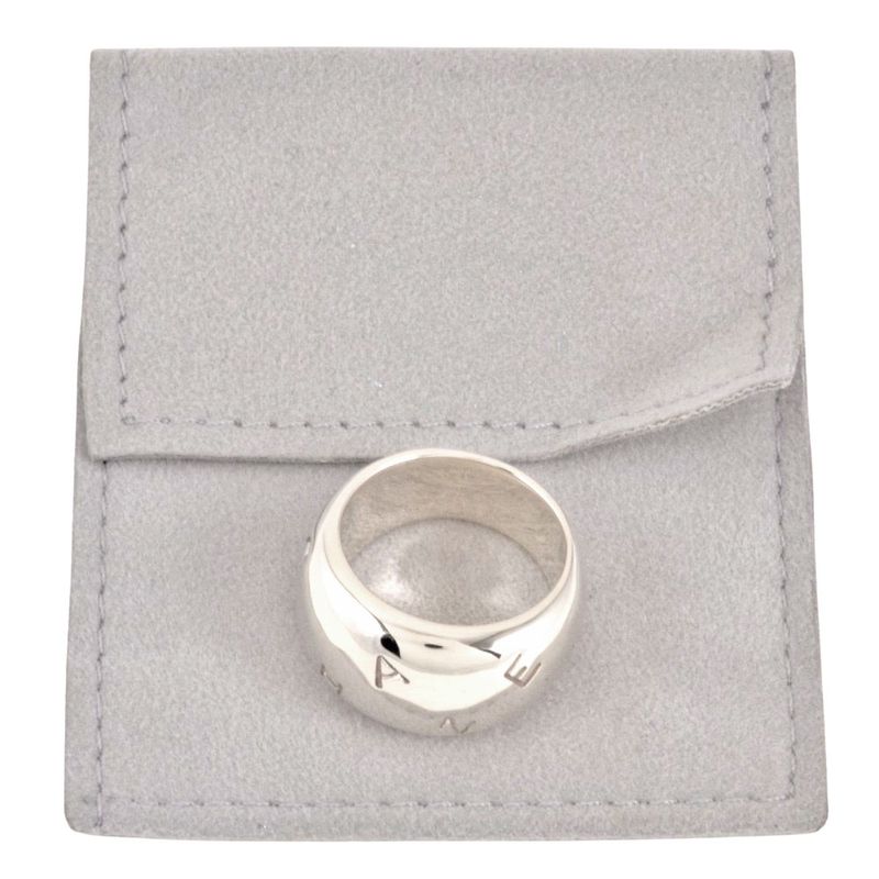 Chanel Logo Motif Ring Size Approx 13 Sv925 163g