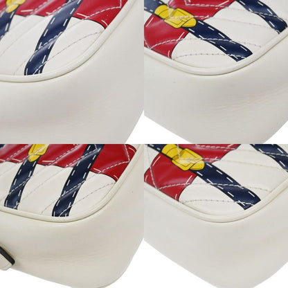 Gucci Shoulder Bag GG Marmont Belt Print Quilted 636ka827