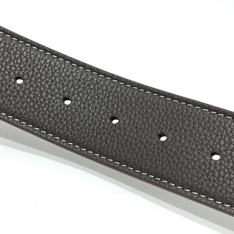 DIOR Belt CD Logo Buckle Leather Brown