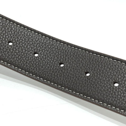 DIOR Belt CD Logo Buckle Leather Brown