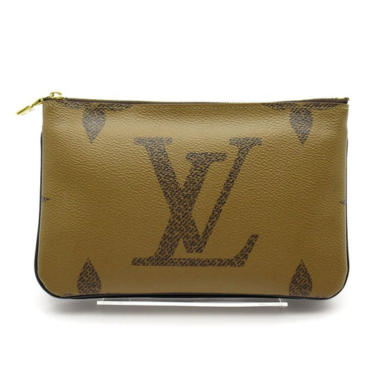 Louis Vuitton Pochette Double Zip M69203 Monogram Giant Reverse Women's