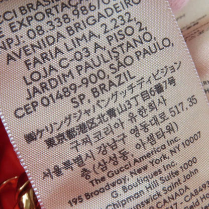 Gucci 729128 GG Motif Bucket Hat With Chain Orange M (57cm (22.44in)) Genuine