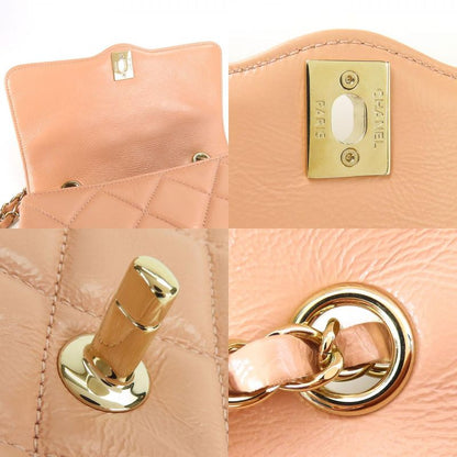 Chanel Shoulder Bag Matelasse Leather Peach Beige Gold Hardware 29th Coco Mark