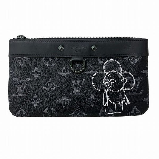 Louis Vuitton Monogram Eclipse Pochette Apollo PM Vivienne Pouch M62897 Branded