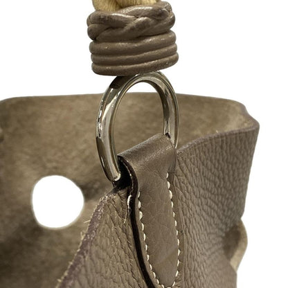 Hermes Handbag Mangeoir Etoupe Silver Hardware