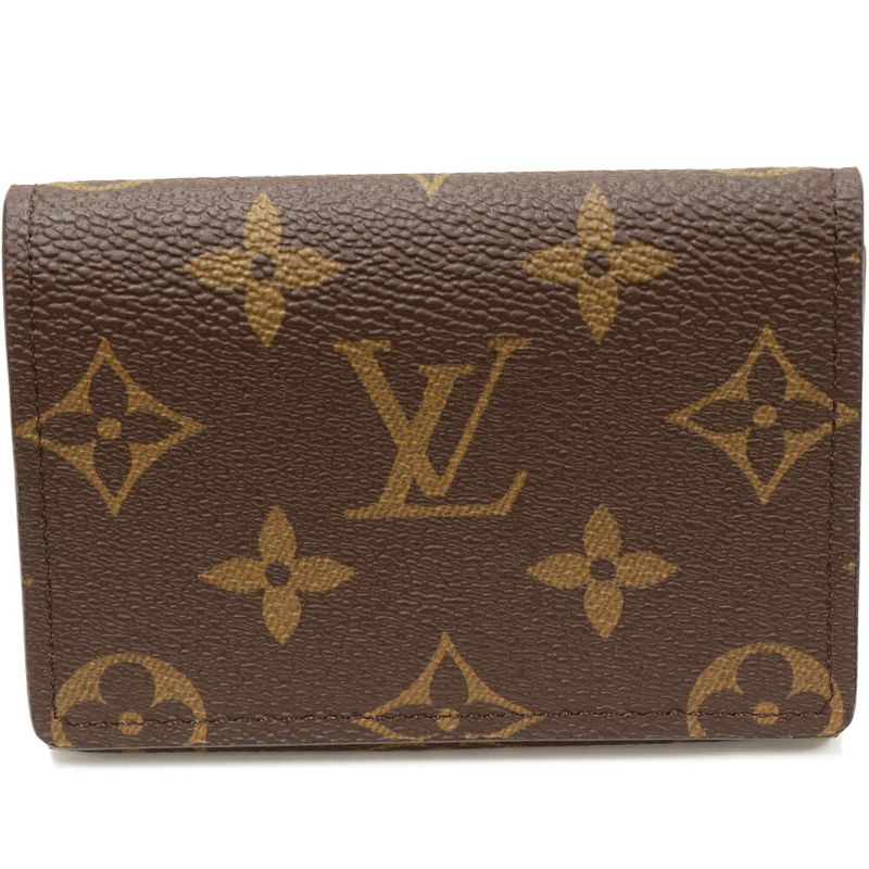 Louis Vuitton Business Card Holder With Depth Bifold Card Case Monogram