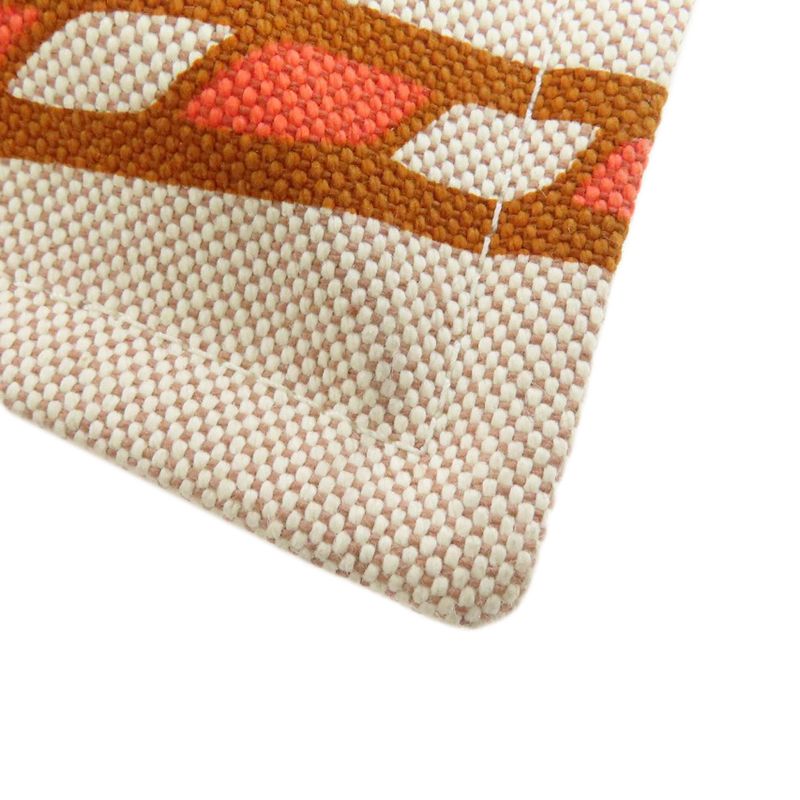 Hermes Logo Accessory Pouch Canvas Women