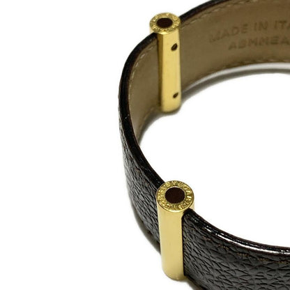 Bvlgari Bracelet Bvlgari Leather Black And Gold Size: L