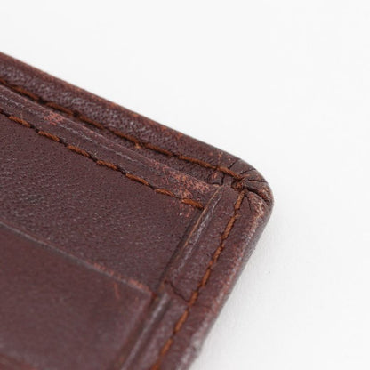 Cartier Mustline Billfold Calf Bordeaux Unisex Folding Wallet