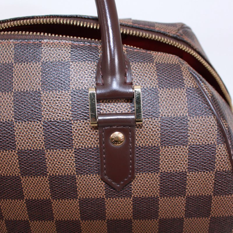 Louis Vuitton Rivera MM Damier Ebene Damier Ebene Leather × PVC Brown Handbag