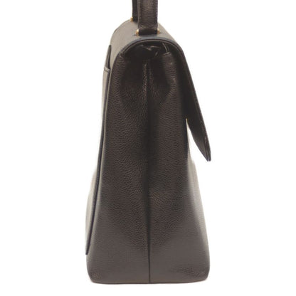 Chanel No 5 Black Caviar Ghardware Top Handle Handbag Black Ladies