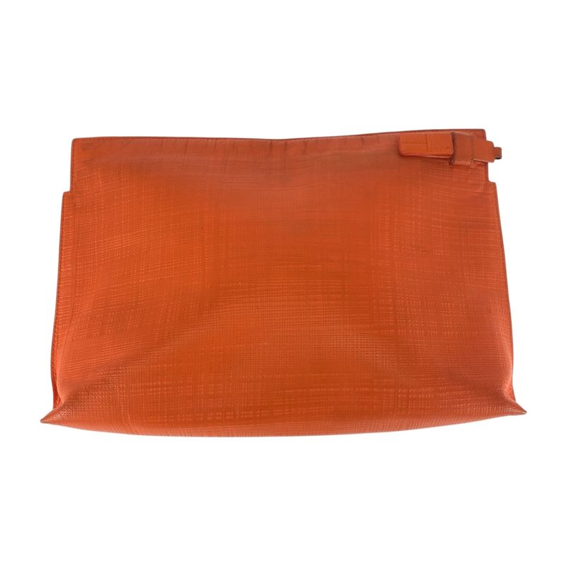 Loewe Anagram Orange Gold Hardware Leather 101 88 K05 Clutch Bag Second Bag