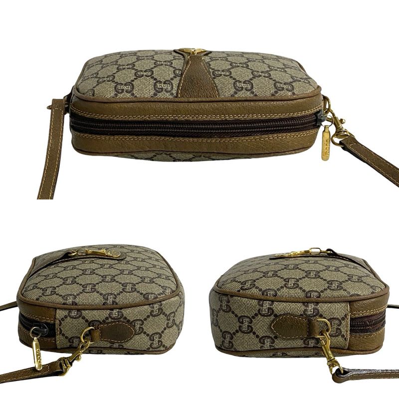 Gucci Vintage Plus GG Logo Leather Mini Shoulder Bag Pochette
