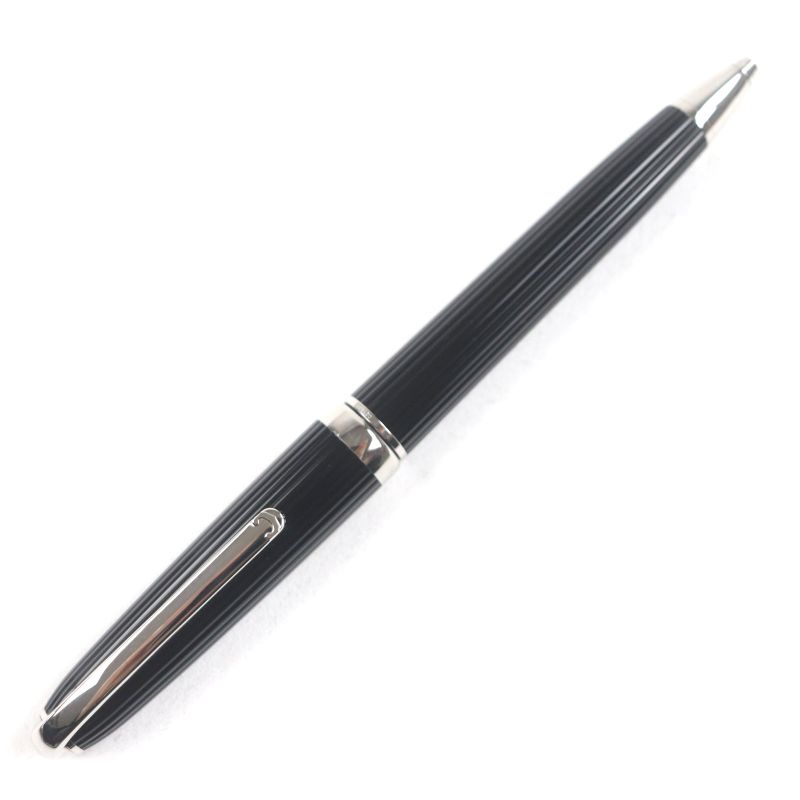 Cartier Louis Cartier Stripe Twist Ballpoint Pen Black Silver Made In France