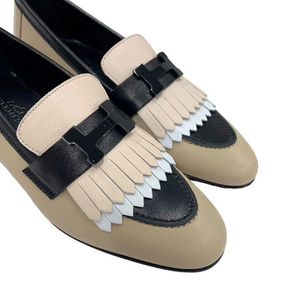 Unused Hermes Royale Loafers Leather Shoes Moccasins Flat Shoes Hhardware