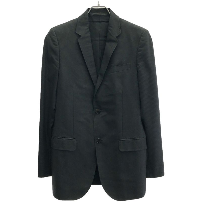 Gucci Notched Lapel 2b Striped Set-Up Suit 281afb Black 44