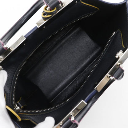 Fendi Petit Trois Jour 2WAY Shoulder 8bh333 Leather Black Ladies Handbag