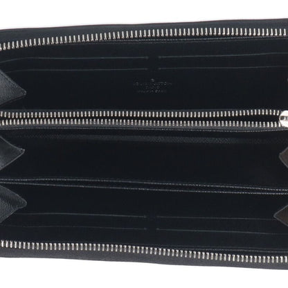 Louis Vuitton M61857 Zippy Wallet Epi Noir Black Round Zip Wallet Men's