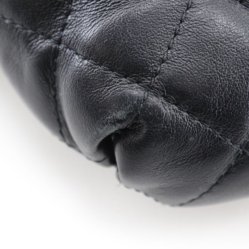 Chanel Matelasse Belt Bag Uniform Lambskin Black Women's Waist Bag