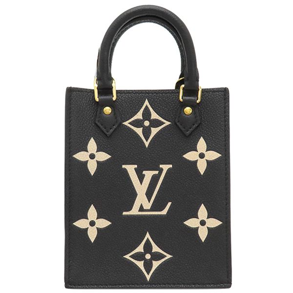 Louis Vuitton 2way Bag Petite Sac Pla Bicolor Monogram Empreinte Black and