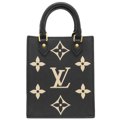 Louis Vuitton 2way Bag Petite Sac Pla Bicolor Monogram Empreinte Black and