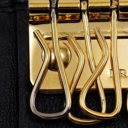 Prada Logo Hardware 6-rib Leather _ Key Case