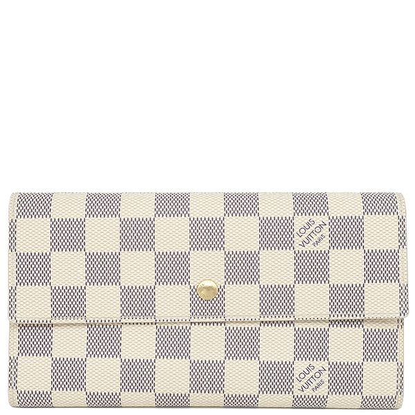 Louis Vuitton Long Wallet Porte Trésor International Damier Azure Canvas Damier