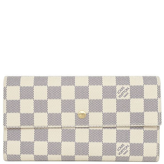 Louis Vuitton Long Wallet Porte Trésor International Damier Azure Canvas Damier
