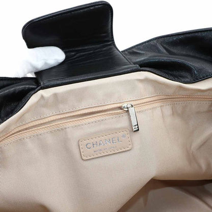 Chanel Unlimited Tote Bag Leather Black Silver Hardware Unlimited Tote Bag