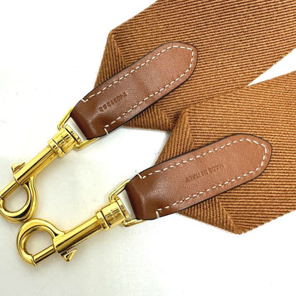 Celine Shoulder Strap Logo Canvas/leather Brown