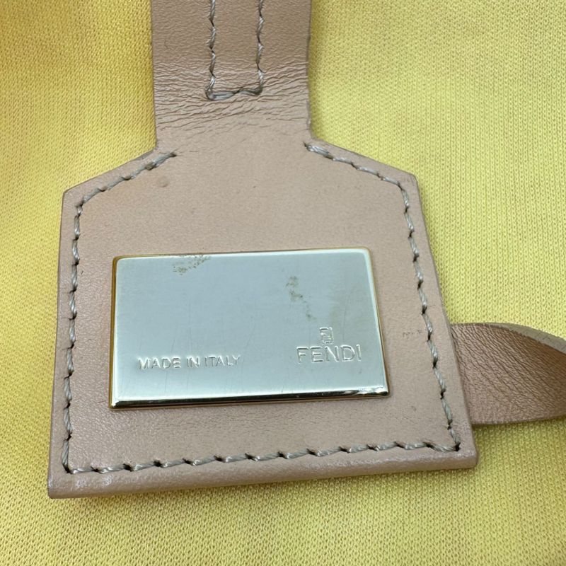 Fendi Zucchini Pattern Tote Bag with Mini Pouch Zucchini Pattern Mini Pouch