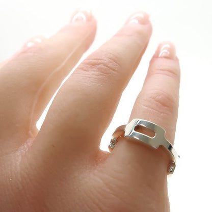Hermes Silver Ring AG 925 49 SV