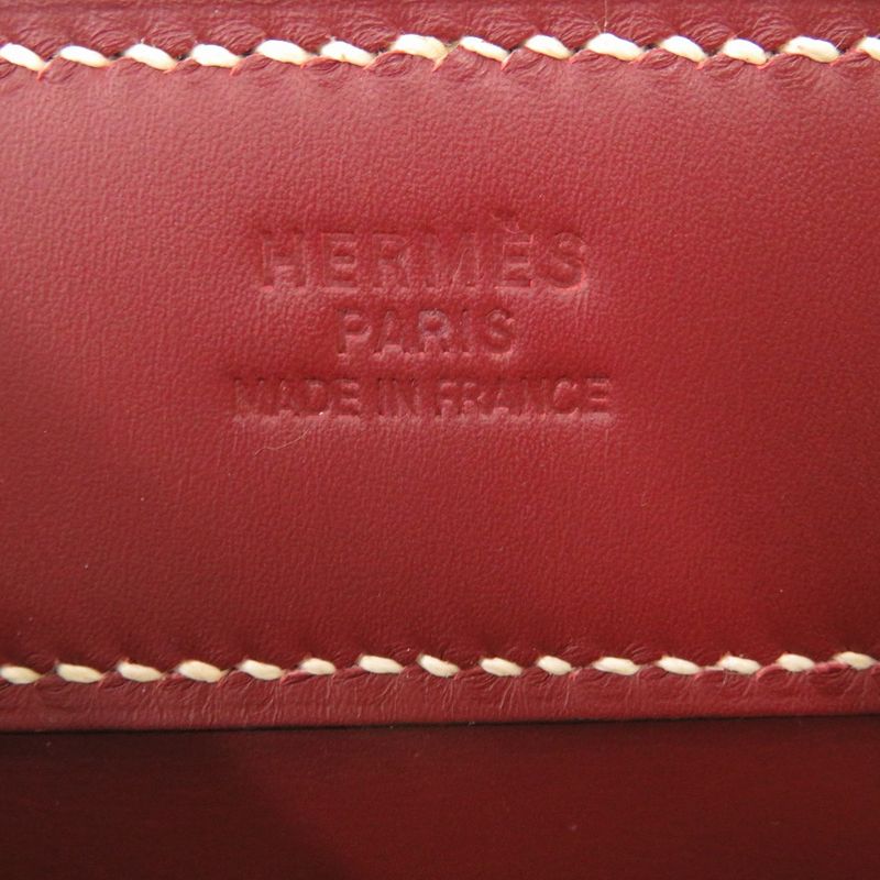 Hermes Museau Clinorin Vaux Chamonix Rouge Ash □D Engraved Tote Bag 1013 Hermes