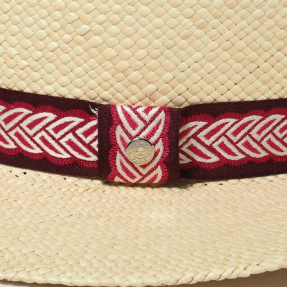 2022Hermes Greta Hat Size 58 Straw Hat <stirrup Illusion> Woven Band Serie