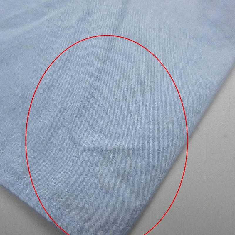 Hermes 21ss Light Fabric Cotton Shirt Coat Outer Light Blue Size S *16-7352