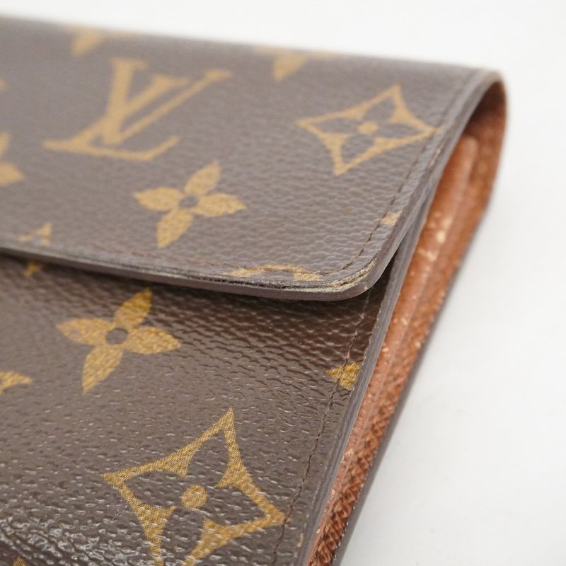 Louis Vuitton Long Wallet Monogram Portefeuille Sarah M61734 Brown Ladies