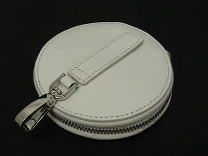 Prada Leather Coin Case Coin Purse Coin Purse Pouch Ladies Off-white