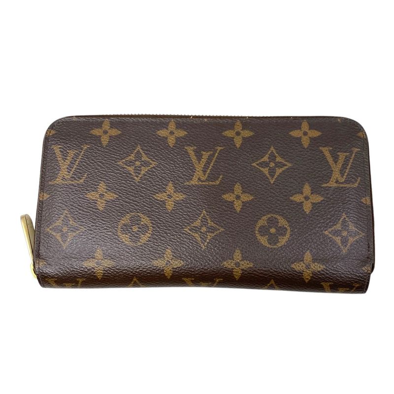 Em0301 Louis Vuitton Long Wallet Monogram Zippy Wallet M41895 Gold Hardware