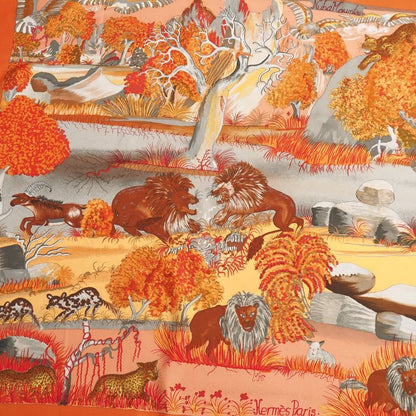 Hermes Nuba Mountain Nuba Mountain Carré 90 Scarf Silk Twill Square French