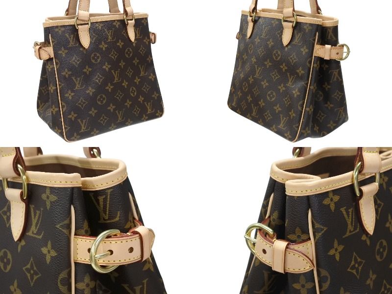 Louis Vuitton Batignolles Handbag Monogram Canvas Brown — view 4