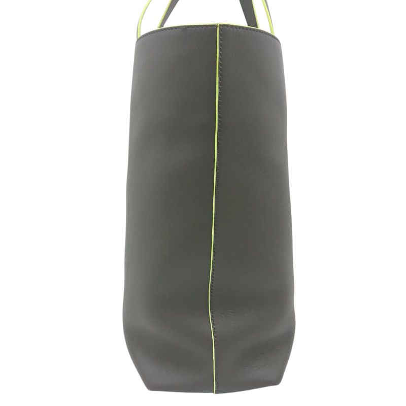 Bulgari X Fragment Collaboration Tote Bag Gray Neon Yellow Storage Bag