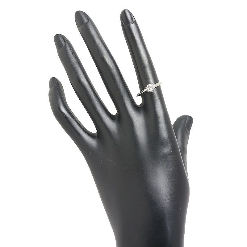 Tiffany & Co Solitaire Ring Approx 11.5 Pt950 0.39ct 1 Grain