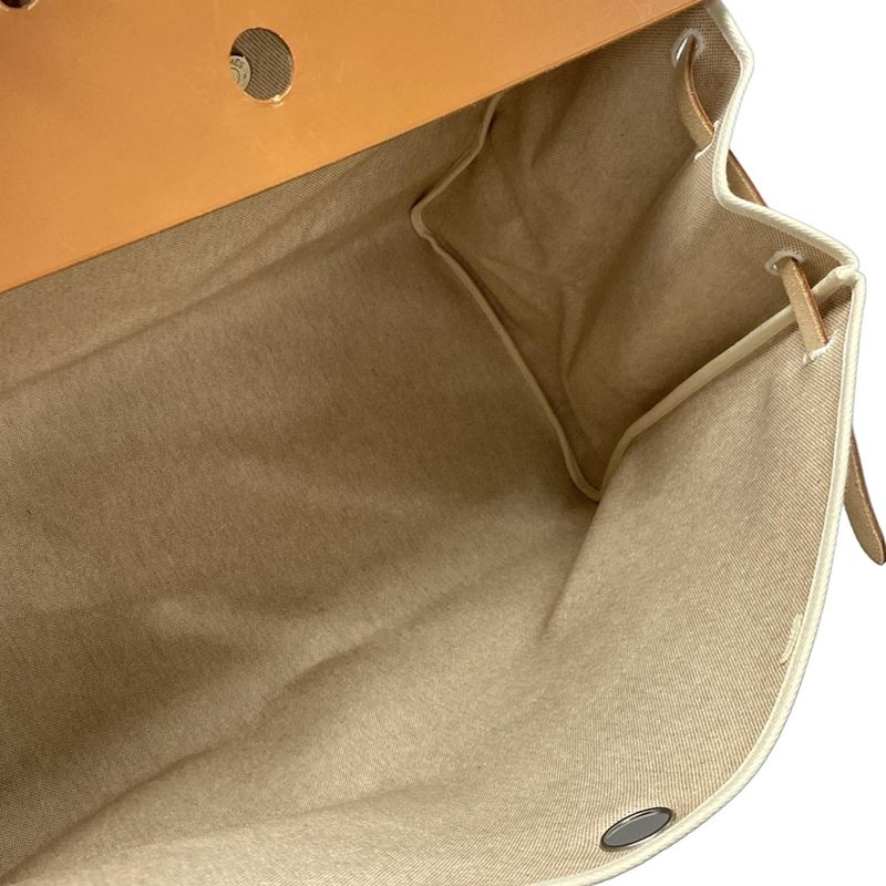 Hermes Handbag Herbag GM Ivory×brown