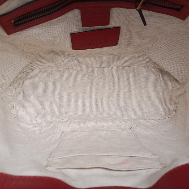 Guccigg Supreme Bosco Patch Beige And Multicolor PVC Coated Canvas 473887