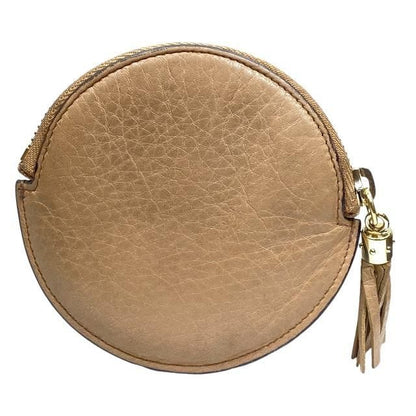 Gucci 337946 Soho Coin Case Coin Purse Mini Wallet Circle Shape Compact Leather