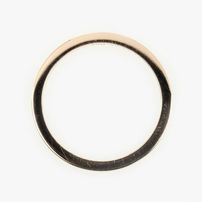 Cartier C Deux Engraved 18K Pink Gold And Diamonds Size 7 Ladies' 3.39g Ring