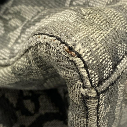 Dior/christian Dior Handbag Trotter Gray And Black Leather