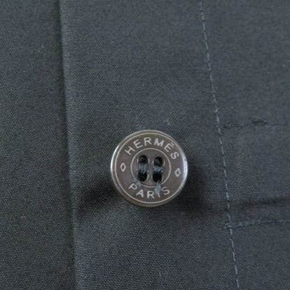 Hermes 23SS 100% Cotton 100% Cotton Embroidered Caleche Serie Buttons Sleeveless
