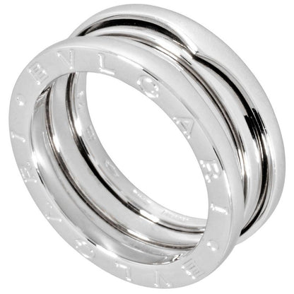 Bulgari Bvlgari B-zero1 2 Band Ring #54 18K White Gold 87g B-zero1