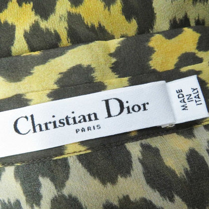 Christian DIOR 141b58a6676 100% Silk BEE Embroidery Leopard Pattern Sheer